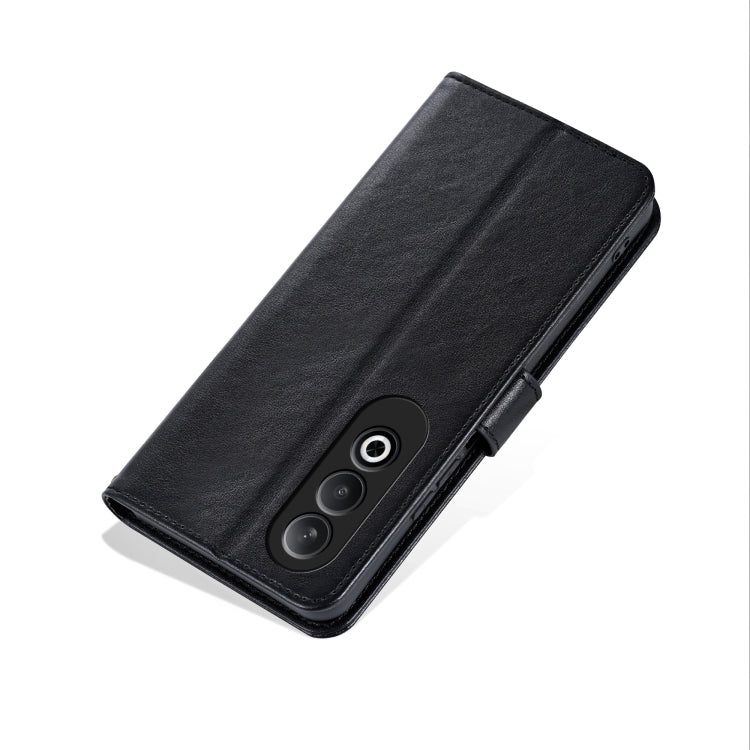 For OnePlus Nord CE4 AZNS Sheepskin Texture Flip Leather Phone Case(Black) - OnePlus Cases by AZNS | Online Shopping UK | buy2fix