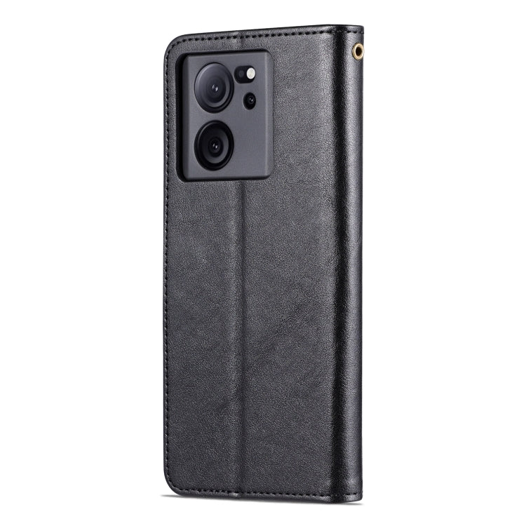 For Xiaomi 13T / Redmi K60 Ultra AZNS Sheepskin Texture Flip Leather Phone Case(Black) - Redmi K60 Ultra Cases by AZNS | Online Shopping UK | buy2fix