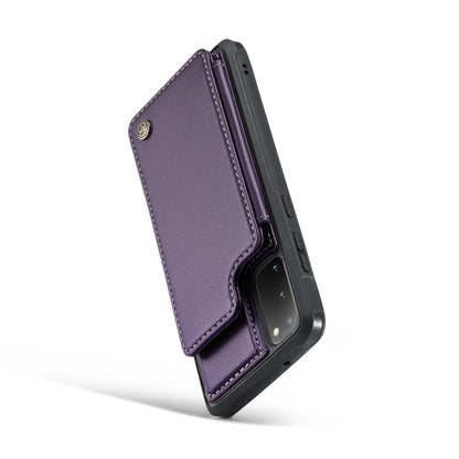 For Samsung Galaxy S20 CaseMe C22 Card Slots Holder RFID Anti-theft Phone Case(Purple) - Galaxy Phone Cases by CaseMe | Online Shopping UK | buy2fix