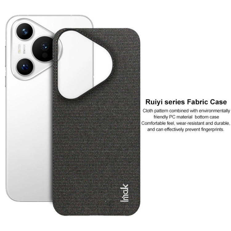 For Huawei Pura 70 imak Ruiyi Series Cloth Texture PU + PC Phone Case(Light Grey) - Huawei Cases by imak | Online Shopping UK | buy2fix