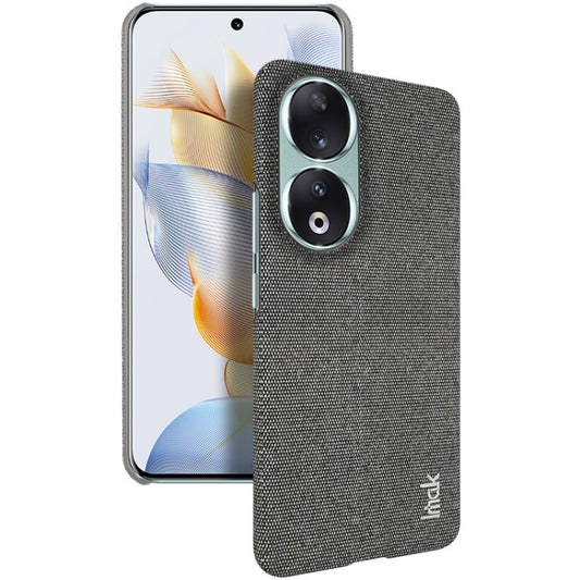 For Honor 90 5G imak Ruiyi Series Cloth Texture PU + PC Phone Case(Dark Grey) - Honor Cases by imak | Online Shopping UK | buy2fix