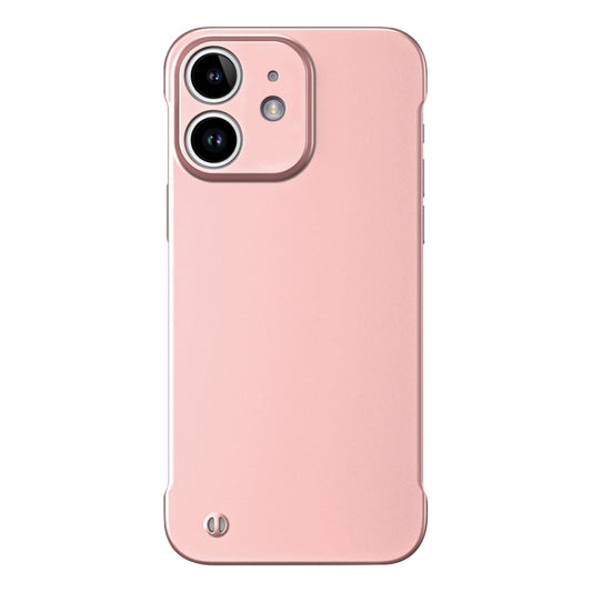 For iPhone 12 mini Frameless Metallic Paint Hybrid PC Phone Case(Rose Gold) - iPhone 12 mini Cases by buy2fix | Online Shopping UK | buy2fix