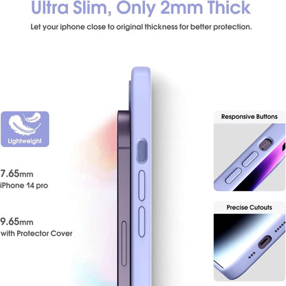 For iPhone 16 Plus Microfiber Liquid Silicone Shockproof Phone Case(Purple) - iPhone 16 Plus Cases by buy2fix | Online Shopping UK | buy2fix