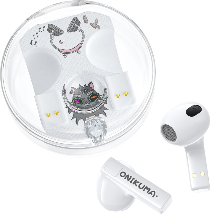 ONIKUMA T301 Transparent Cartoon Wireless Bluetooth Earphone(White) - Bluetooth Earphone by ONIKUMA | Online Shopping UK | buy2fix