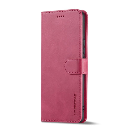 For Honor 90 LC.IMEEKE Calf Texture Leather Phone Case(Red) - Honor Cases by LC.IMEEKE | Online Shopping UK | buy2fix