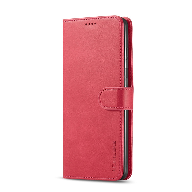 For Honor 200 Lite Global LC.IMEEKE Calf Texture Leather Phone Case(Red) - Honor Cases by LC.IMEEKE | Online Shopping UK | buy2fix