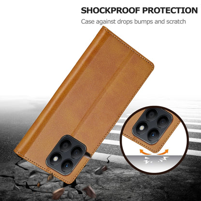 For Honor X8b LC.IMEEKE Calf Texture Leather Phone Case(Brown) - Honor Cases by LC.IMEEKE | Online Shopping UK | buy2fix