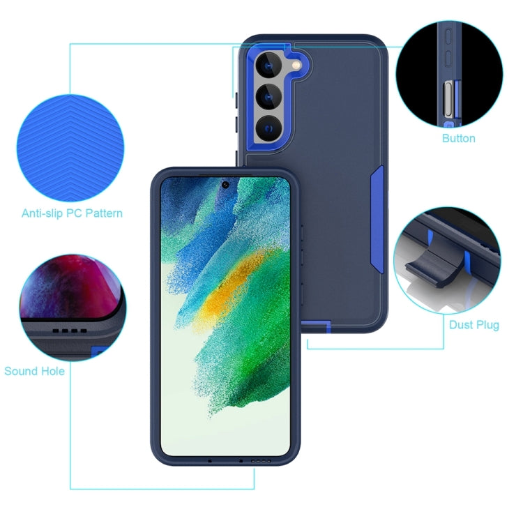 For Samsung Galaxy S25+ / S24+ 5G Magnetic 2 in 1 PC Hybrid TPU Phone Case(Royal Blue+Dark Blue) - Galaxy S24+ 5G Cases by buy2fix | Online Shopping UK | buy2fix