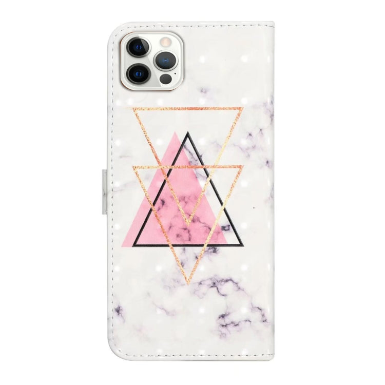 For iPhone 16 Pro Oil Embossed 3D Drawing Leather Phone Case(Triangular Marble) - iPhone 16 Pro Cases by buy2fix | Online Shopping UK | buy2fix