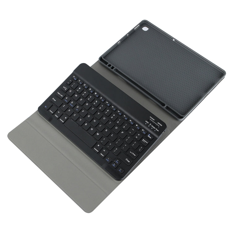 For Samsung Galaxy Tab S9 FE+ Square Cap Bluetooth Keyboard Leather Case with Pen Slot(Dark Green) - Samsung Keyboard by buy2fix | Online Shopping UK | buy2fix
