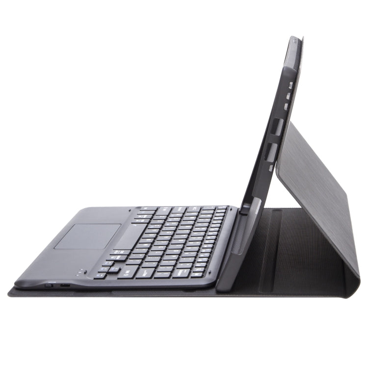 For Microsoft Surface Pro 9 SF129-A Tree Texture Touchpad Bluetooth Keyboard Leather Tablet Case(Black) - Others Keyboard by buy2fix | Online Shopping UK | buy2fix