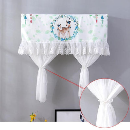 Do Not Take Dust-proof And Anti Direct Blowing Simple Wind Hanging Machine Air Conditioner Moon Cover, Size:Width 80 × Thickness 20 × Height 90cm(Plantain Leaves) - Dust Covers by buy2fix | Online Shopping UK | buy2fix