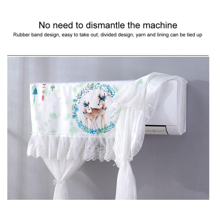 Do Not Take Dust-proof And Anti Direct Blowing Simple Wind Hanging Machine Air Conditioner Moon Cover, Size:Width 86 × Thickness 20 × Height 90cm(Flowerpot) - Dust Covers by buy2fix | Online Shopping UK | buy2fix