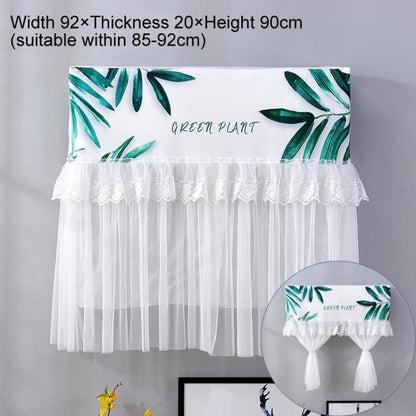 Do Not Take Dust-proof And Anti Direct Blowing Simple Wind Hanging Machine Air Conditioner Moon Cover, Size:Width 92 × Thickness 20 × Height 90cm(Green Leaf) - Dust Covers by buy2fix | Online Shopping UK | buy2fix