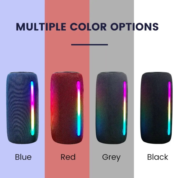 L12 Colorful LED Wireless Bluetooth-compatible Portable Speaker(Grey) - Desktop Speaker by buy2fix | Online Shopping UK | buy2fix