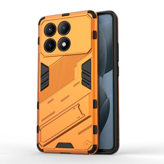 For Xiaomi Redmi K70E 5G Punk Armor 2 in 1 PC + TPU Phone Case with Holder(Orange) - K70E Cases by buy2fix | Online Shopping UK | buy2fix