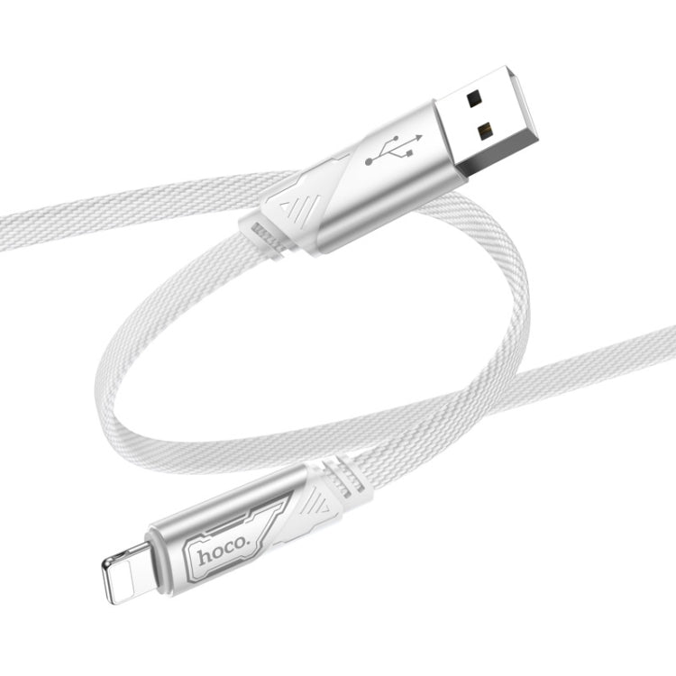 hoco U119 Machine USB to 8 Pin Charging Data Cable, Length: 1.2m(Grey) - Normal Style Cable by hoco | Online Shopping UK | buy2fix