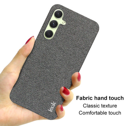 For Samsung Galaxy A35 5G imak Ruiyi Series Cloth Texture PU + PC Phone Case(Dark Grey) - Galaxy Phone Cases by imak | Online Shopping UK | buy2fix