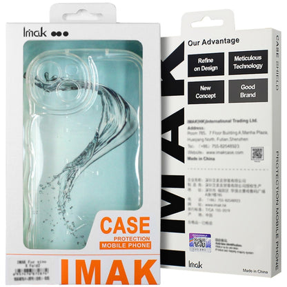 For iPhone 14 Pro Max IMAK Wave Bubble Soft Shockproof Phone Case(Transparent Black) - iPhone 14 Pro Max Cases by imak | Online Shopping UK | buy2fix