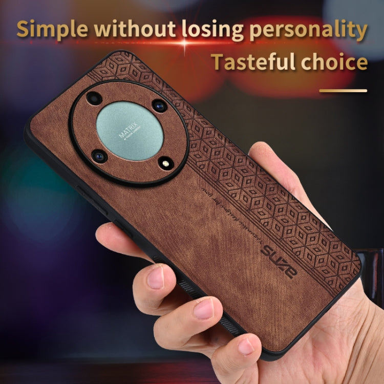 For Honor X9a AZNS 3D Embossed Skin Feel Phone Case(Sapphire Blue) - Honor Cases by AZNS | Online Shopping UK | buy2fix