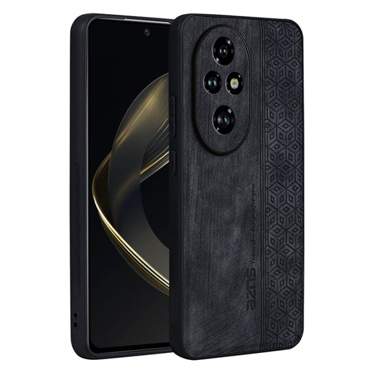 For Honor 200 AZNS 3D Embossed Skin Feel Phone Case(Black) - Honor Cases by AZNS | Online Shopping UK | buy2fix