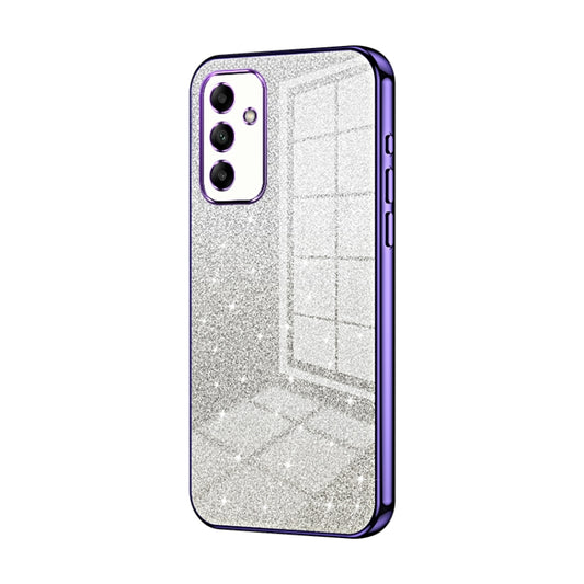 For Samsung Galaxy A05s Gradient Glitter Powder Electroplated Phone Case(Purple) - Galaxy Phone Cases by buy2fix | Online Shopping UK | buy2fix