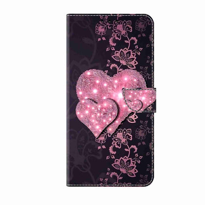 For Samsung Galaxy S24+ 5G Crystal 3D Shockproof Protective Leather Phone Case(Lace Love) - Galaxy S24+ 5G Cases by buy2fix | Online Shopping UK | buy2fix