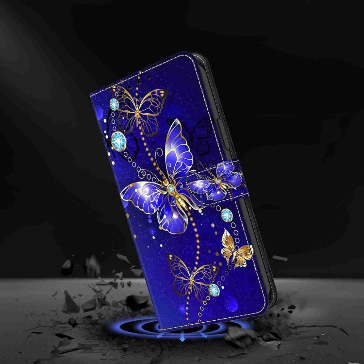 For Samsung Galaxy S24+ 5G Crystal 3D Shockproof Protective Leather Phone Case(Diamond Butterfly) - Galaxy S24+ 5G Cases by buy2fix | Online Shopping UK | buy2fix