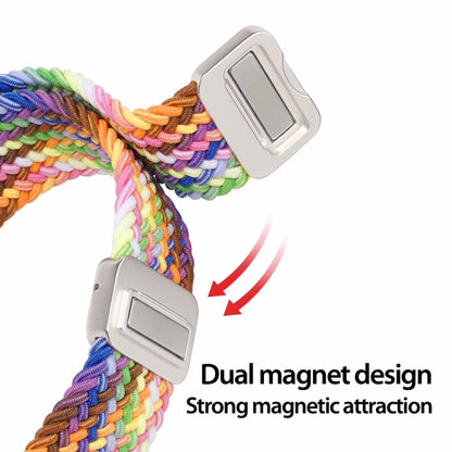 For Apple Watch Ultra 2 49mm DUX DUCIS Mixture Pro Series Magnetic Buckle Nylon Braid Watch Band(New Rainbow) - Watch Bands by DUX DUCIS | Online Shopping UK | buy2fix