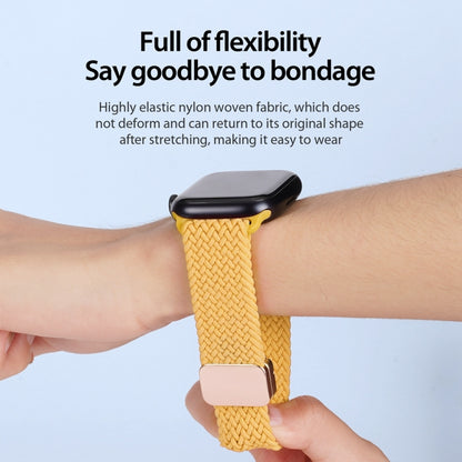 For Apple Watch Series 7 45mm DUX DUCIS Mixture Pro Series Magnetic Buckle Nylon Braid Watch Band(Sunny Color) - Watch Bands by DUX DUCIS | Online Shopping UK | buy2fix