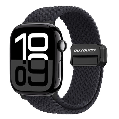 For Apple Watch Series 10 46mm DUX DUCIS Mixture Pro Series Magnetic Buckle Nylon Braid Watch Band(Midnight) - Watch Bands by DUX DUCIS | Online Shopping UK | buy2fix