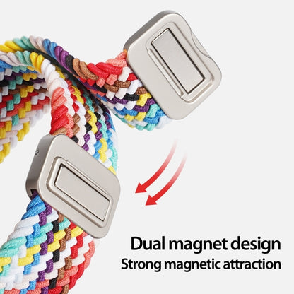 For Apple Watch Series 10 46mm DUX DUCIS Mixture Pro Series Magnetic Buckle Nylon Braid Watch Band(Rainbow) - Watch Bands by DUX DUCIS | Online Shopping UK | buy2fix