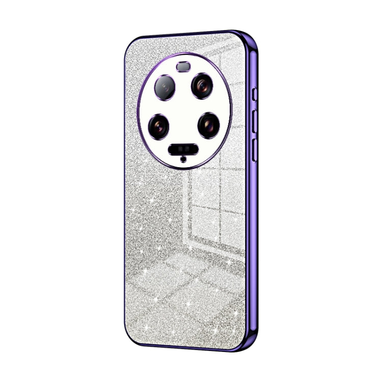 For Xiaomi 13 Ultra Gradient Glitter Powder Electroplated Phone Case(Purple) - 13 Ultra Cases by buy2fix | Online Shopping UK | buy2fix