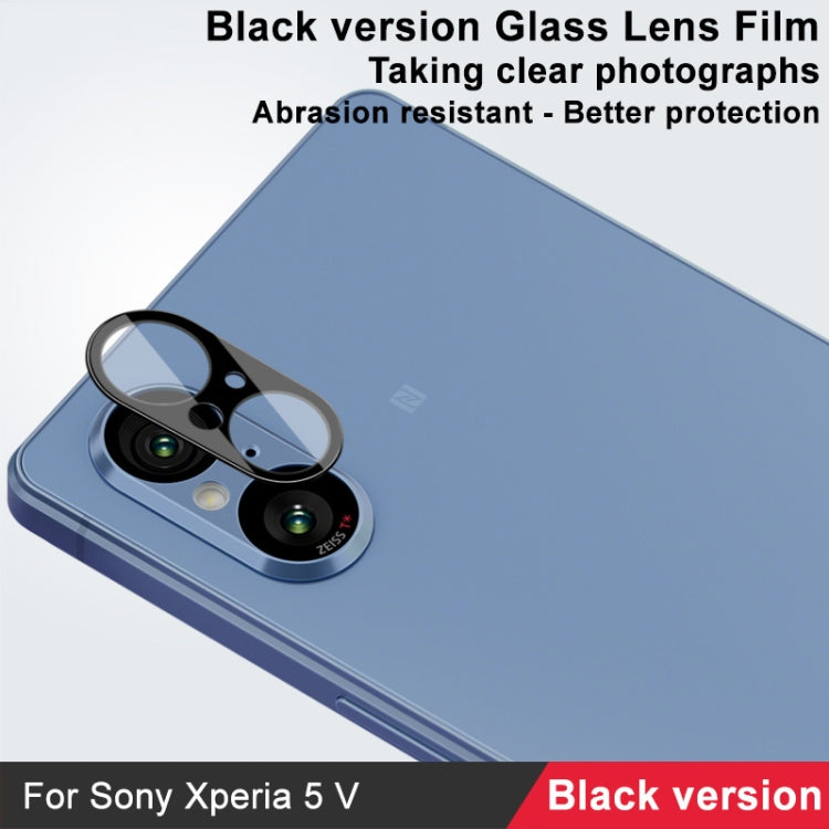 For Sony Xperia 5 V IMAK Rear Camera Lens Glass Film Black Version - Other by imak | Online Shopping UK | buy2fix