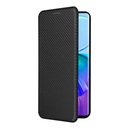 For vivo V29 Lite Carbon Fiber Texture Flip Leather Phone Case(Black) - vivo Cases by buy2fix | Online Shopping UK | buy2fix