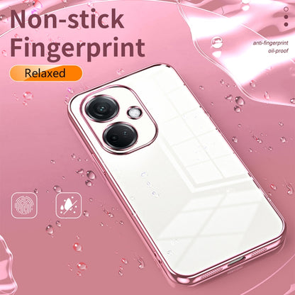 For OPPO K11 Transparent Plating Fine Hole Phone Case(Transparent) - OPPO Cases by buy2fix | Online Shopping UK | buy2fix