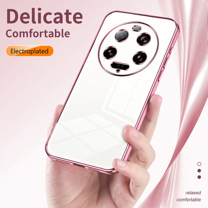 For Xiaomi 13 Ultra Transparent Plating Fine Hole Phone Case(Silver) - 13 Ultra Cases by buy2fix | Online Shopping UK | buy2fix