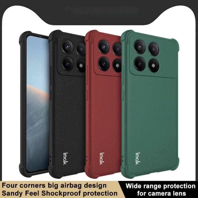 For Xiaomi Redmi K70 5G / K70 Pro 5G imak Shockproof Airbag TPU Phone Case(Matte Green) - K70 Pro Cases by imak | Online Shopping UK | buy2fix