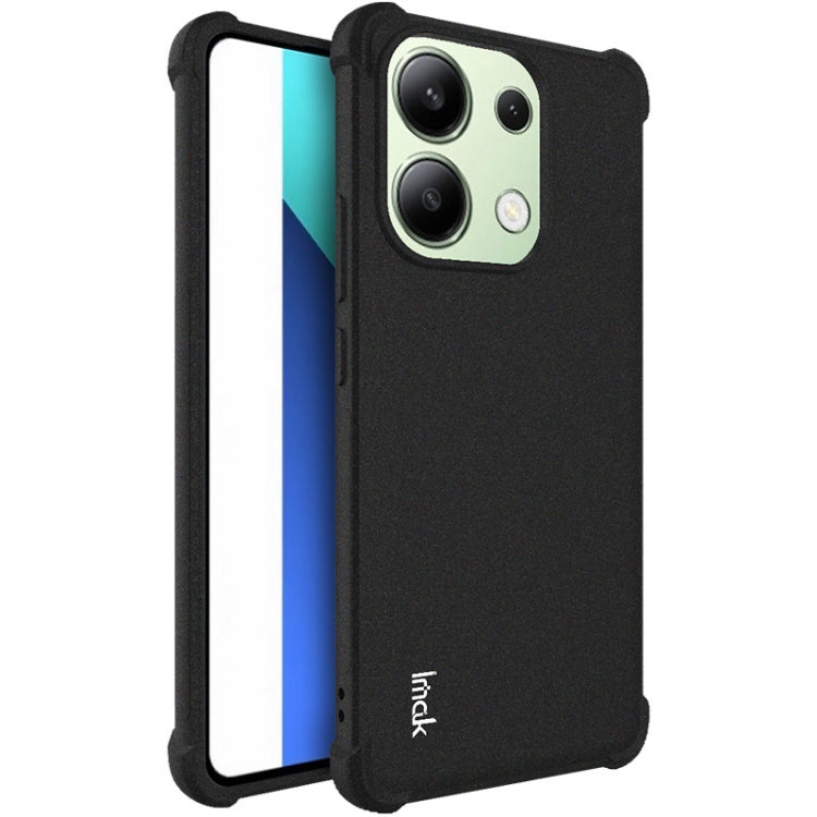 For Xiaomi Redmi Note 13 4G Global imak Shockproof Airbag TPU Phone Case(Matte Black) - Note 13 Cases by imak | Online Shopping UK | buy2fix