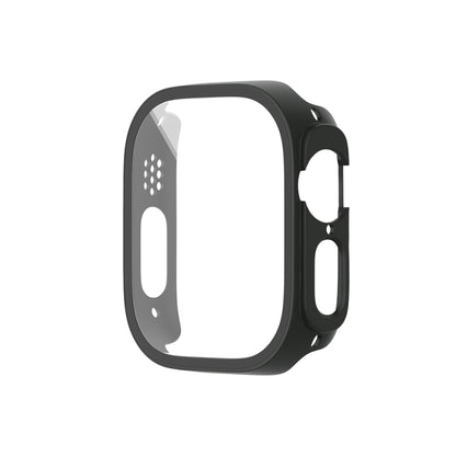 For Apple Watch Ultra 2 / Ultra 49mm Painting PC Hybrid Tempered Film Integrated Watch Case(Black) - Watch Cases by buy2fix | Online Shopping UK | buy2fix