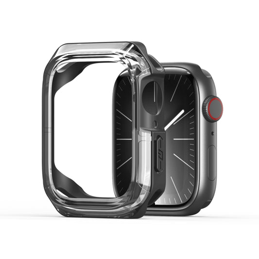 For Apple Watch 4 / 5 / 6 / SE 44mm DUX DUCIS Tamo Series Hollow PC + TPU Watch Protective Case(Transparent Black) - Watch Cases by DUX DUCIS | Online Shopping UK | buy2fix