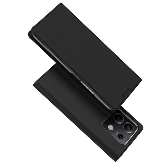 For Xiaomi Redmi Note 13 5G DUX DUCIS Skin Pro Series Flip Leather Phone Case(Black) - Note 13 Cases by DUX DUCIS | Online Shopping UK | buy2fix