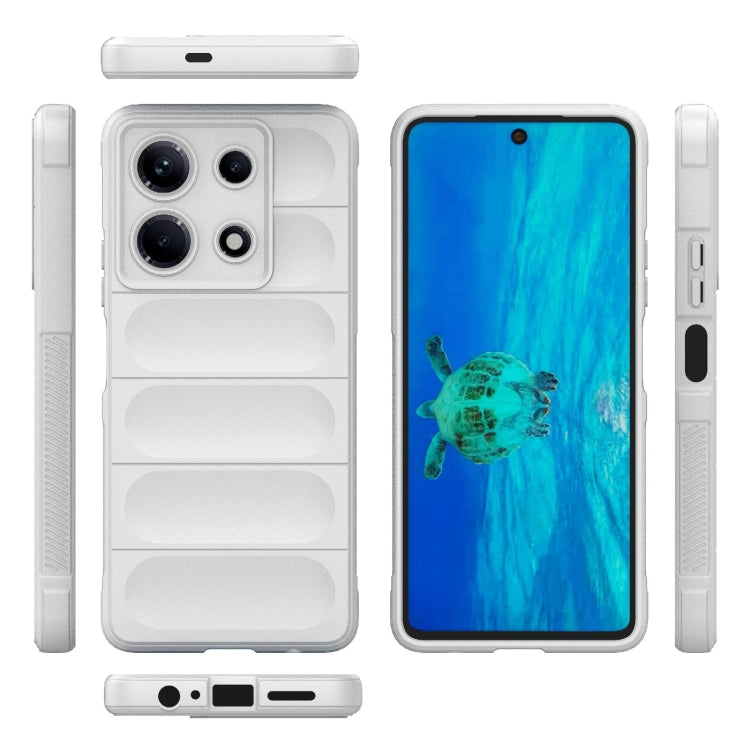 For Infinix Note 30 4G Magic Shield TPU + Flannel Phone Case(White) - Infinix Cases by buy2fix | Online Shopping UK | buy2fix