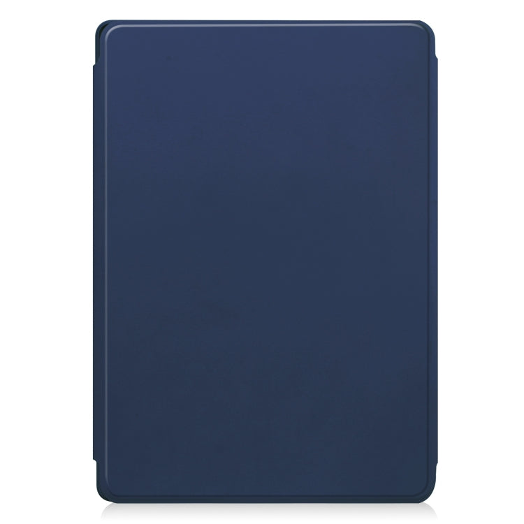 For Lenovo Tab M11/Xiaoxin Pad 11 2024 360 Rotation Transparent Smart Leather Case(Dark Blue) - Lenovo by buy2fix | Online Shopping UK | buy2fix