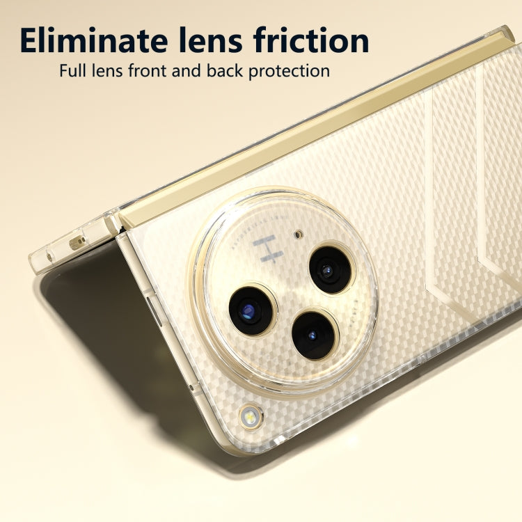 For OPPO Find N3 Wave Pattern Transparent Frosted Phone Case - Find N3 Cases by buy2fix | Online Shopping UK | buy2fix