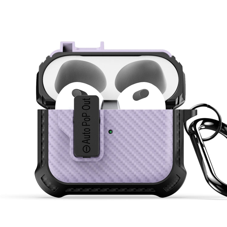 For AirPods 3 DUX DUCIS PECI Series Earbuds Box Protective Case(Purple) - For AirPods 3 by DUX DUCIS | Online Shopping UK | buy2fix