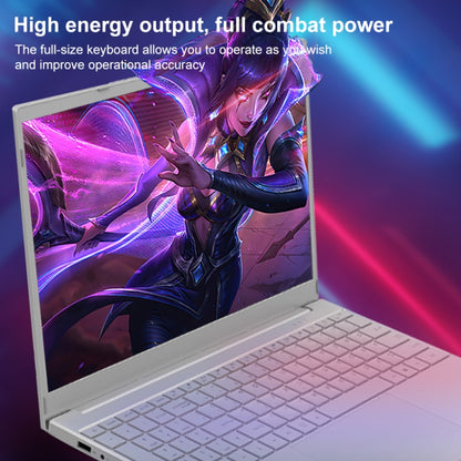 V8 15.6 inch Ultrathin Laptop, 16GB+512GB, Windows 10 Intel Processor N95 Quad Core(Silver) - Others by buy2fix | Online Shopping UK | buy2fix