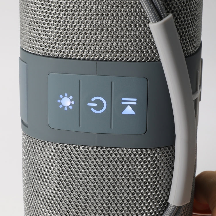 T&G TG-668 Wireless Bluetooth Speaker Portable TWS Subwoofer with Handle(Grey) - Desktop Speaker by T&G | Online Shopping UK | buy2fix