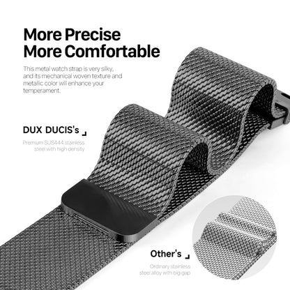 For Apple Watch Ultra 49mm DUX DUCIS Milanese Pro Series Stainless Steel Watch Band(Black) - Watch Bands by DUX DUCIS | Online Shopping UK | buy2fix