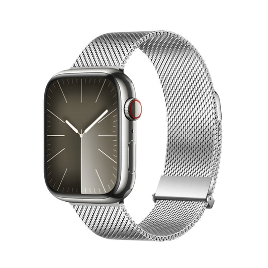 For Apple Watch Ultra 49mm DUX DUCIS Milanese Pro Series Stainless Steel Watch Band(Silver) - Watch Bands by DUX DUCIS | Online Shopping UK | buy2fix